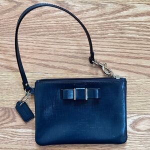 Coach Darcy bow wristlet